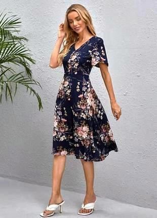 Легка сукня у квітковий принт #721#