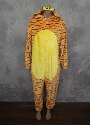 Карнавальний костюм тигра вінні пух кігурумі кенгурумі кенгурушка косплей хеловін хелловін карнавал маскарад1 фото