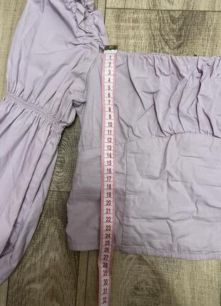 Блузка бузкового кольору від h&m6 фото