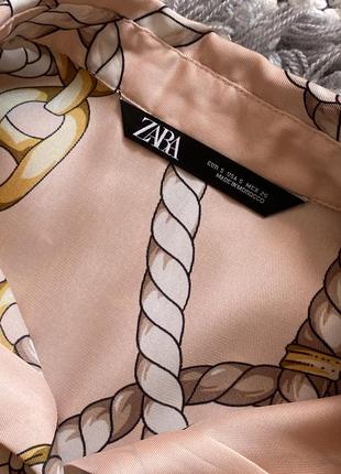 Блуза с принтом цепи zara5 фото