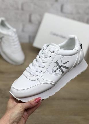 Кроссовки женские calvin klein cayle  white белые оригинал