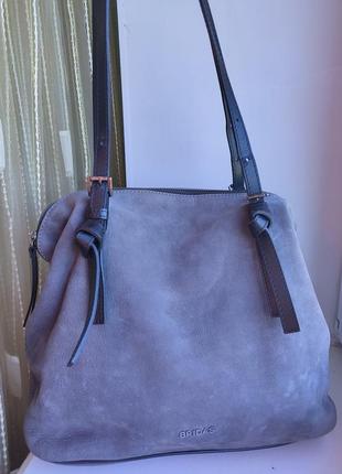 Шкіряна сумка шопер bridas ( іспанія)3 фото
