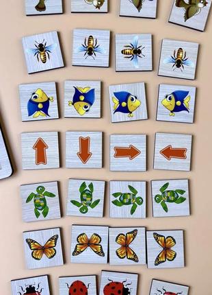 Дерев'яна настільна гра "покажіть напрямок — 2" ubumblebees (псф007) psf007 пазл-сортер3 фото