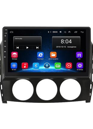 Штатна магнітола lesko для mazda mx-5 iii (nc) рестайлінг 2008-2015 екран 9" 2/32gb wi-fi gps base