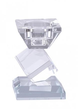 Свічник кристал скляний 10.5 см1 фото