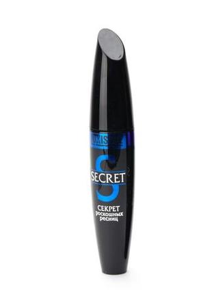 Синя туш для вій "секрет розкішних вій" luxvisage secret mascara1 фото