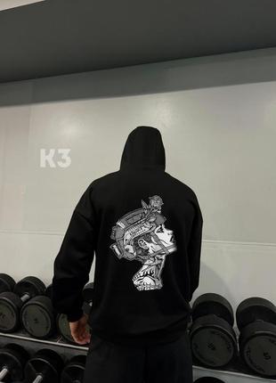 Худі петля преміум чорний