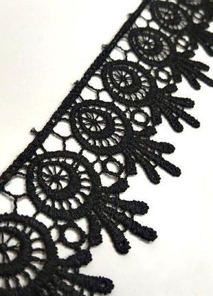 Мереживо макраме sindtex 5см (20 м) колір чорний (26-h1931-17)