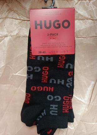 Фірмові короткі шкарпетки hugo boss, 2 пари