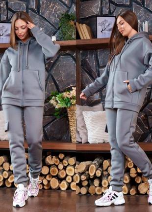 Теплый костюм на флисе 11 цветов 🍂❄️2 фото
