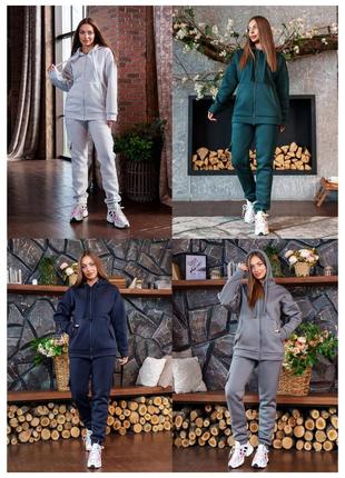 Теплый костюм на флисе 11 цветов 🍂❄️5 фото