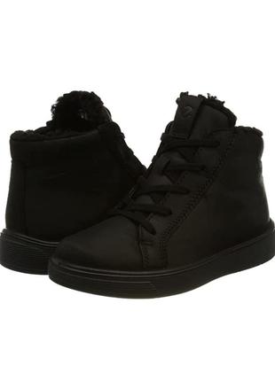 Стильные зимние ботинки ecco boy's street tray akle boot размеры 27 32