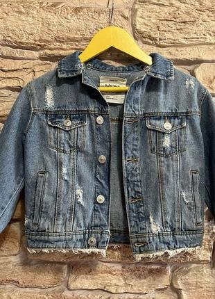 Детская куртка zara джинсовка