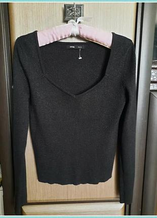 Джемпер в рубчик с красивым выкатом 👗👜👢 2
