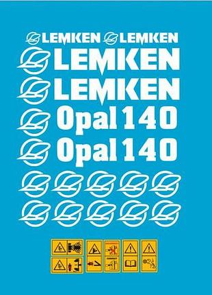 Белая наклейки lemken opal плуг культиватор лемкен опал 140 с табличками предупреждающими