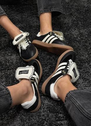 Кросівки adidas samba wales bonner black white9 фото