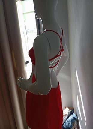 Эффектное сатиновое платье zara5 фото