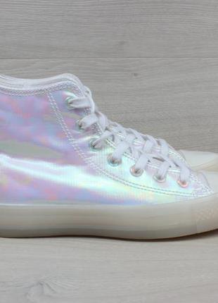 Жіночі високі перламутрові кеди converse all star оригінал, розмір 37.5