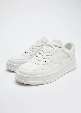 Кеды женские белые zara new