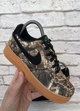 Кроссовки оригинал air force 1 low x realtree black camo 39р.24.5см.2 фото