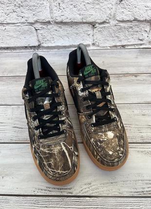 Кроссовки оригинал air force 1 low x realtree black camo 39р.24.5см.3 фото