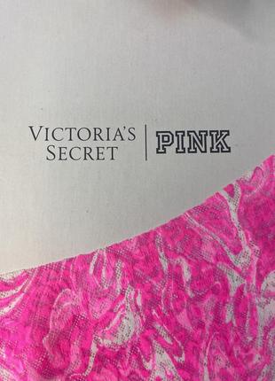 Трусики victoria's secret бікіні s безшовні мереживні рожеві тай дай оригінал вікторія сикрет4 фото