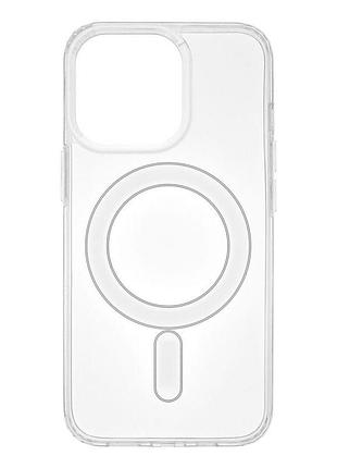 Чохол tpu clear case full camera with magsafe для iphone 12 pro колір transparent
