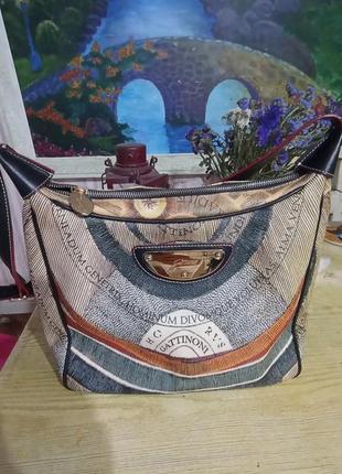 Италия сумка кожаная gattinoni