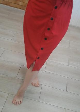 Новая красная юбка