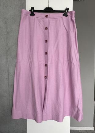 Юбка миди розовая (xl)