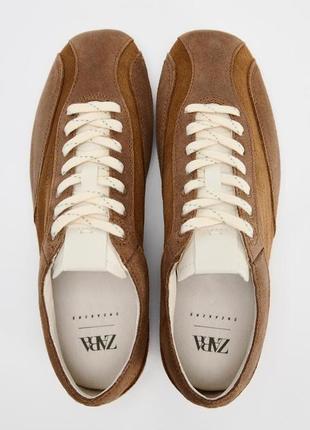 Замшевые кеды zara