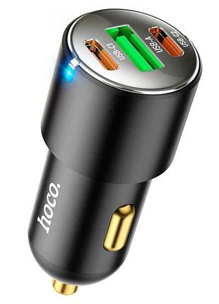 Автомобільний зарядний пристрій hoco nz6 pd45w колір чорний