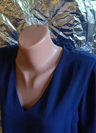 🧸 розпродаж! синя шифонова блузка блуза жіноча 🧸5 фото