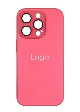 Чохол ag-glass matte camera lens with magsafe для iphone 14 pro колір cola red