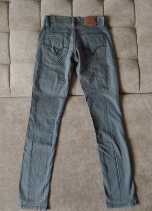 Джинси levis 491 w26 l32 колір сірий