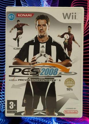 Диск с грою pes 2008 (nintendo wii)