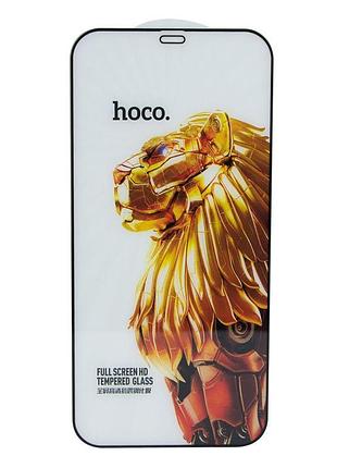 Поштучно   захисне скло hoco g9 hd for apple iphone 12 pro max колір чорний