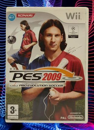 Диск с грою pes 2009 (nintendo wii)