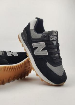 Кроссовки new balance 574 black gray