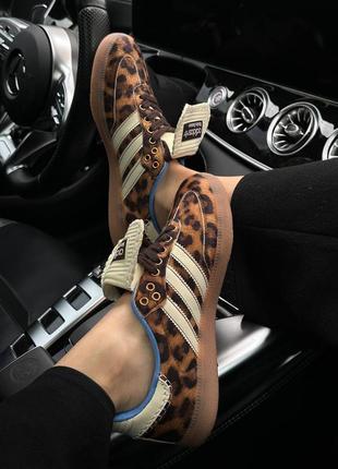 Кросівки adidas samba pony wales bonner leopard8 фото