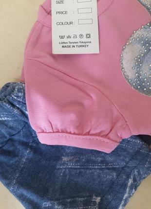 Летний костюм для девочки нарядная футболка шорты коты размер 92 98 104 1105 фото