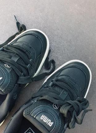 Кроссовки puma Backpack - 180 black white6 фото