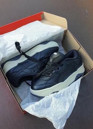 Кроссовки puma Backpack - 180 black white3 фото