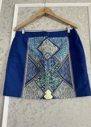 Цветная коттоновая юбка h&m