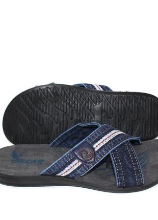 Мужские джинсовые летние шлепанцы больших размеров,45-46-47 размера,человечеая обувь на лето3 фото