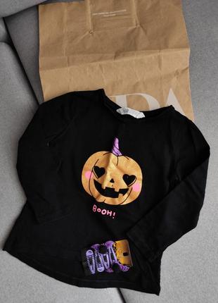 Комплект набор заколки и реглан кофта лонгслив h&m на хеллоуин halloween 98-104