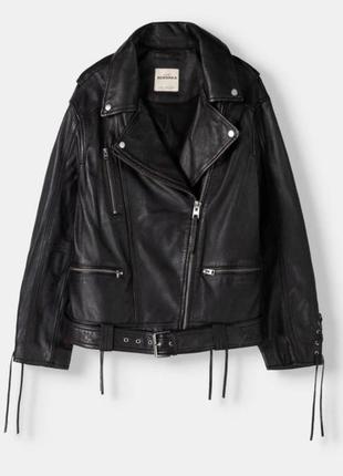 Куртка кожаная bershka s