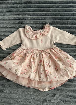 Сукня святкова на 3-6 місяців next рожева гарна пишна