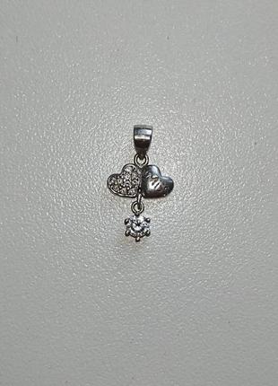 Miss кулон срібло 925 два серця