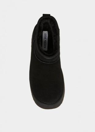 Черные замшевые сапоги угги steve madden размер 383 фото